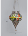  Metal & Glass Tea Light Holder
